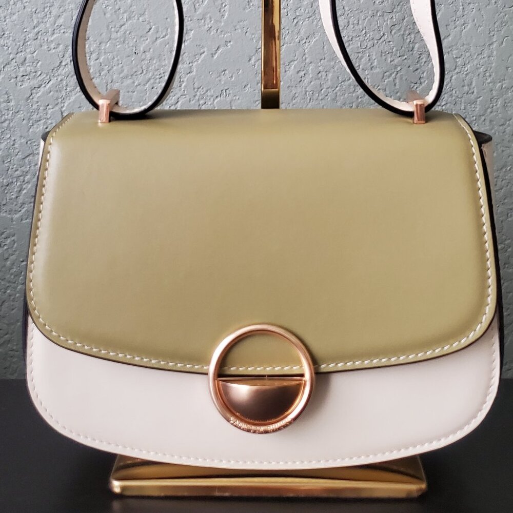Vanessa Bruno Small Romy Flap Olive/Ivory